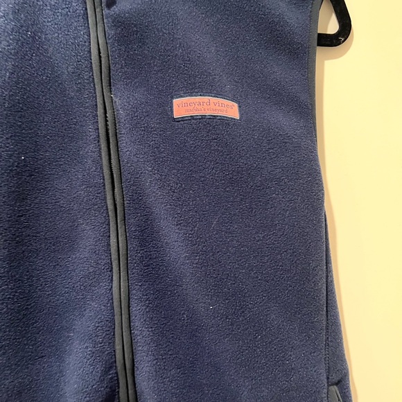 Vineyard Vines Men's Blue Fleece Harbor Vest Size M - Picture 5 of 7